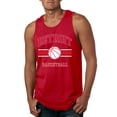 thumbnail image 1 of Wild Bobby City of Detroit DET Basketball Fantasy Fan Sports Mens Tank Top, Red, XX-Large, 1 of 5