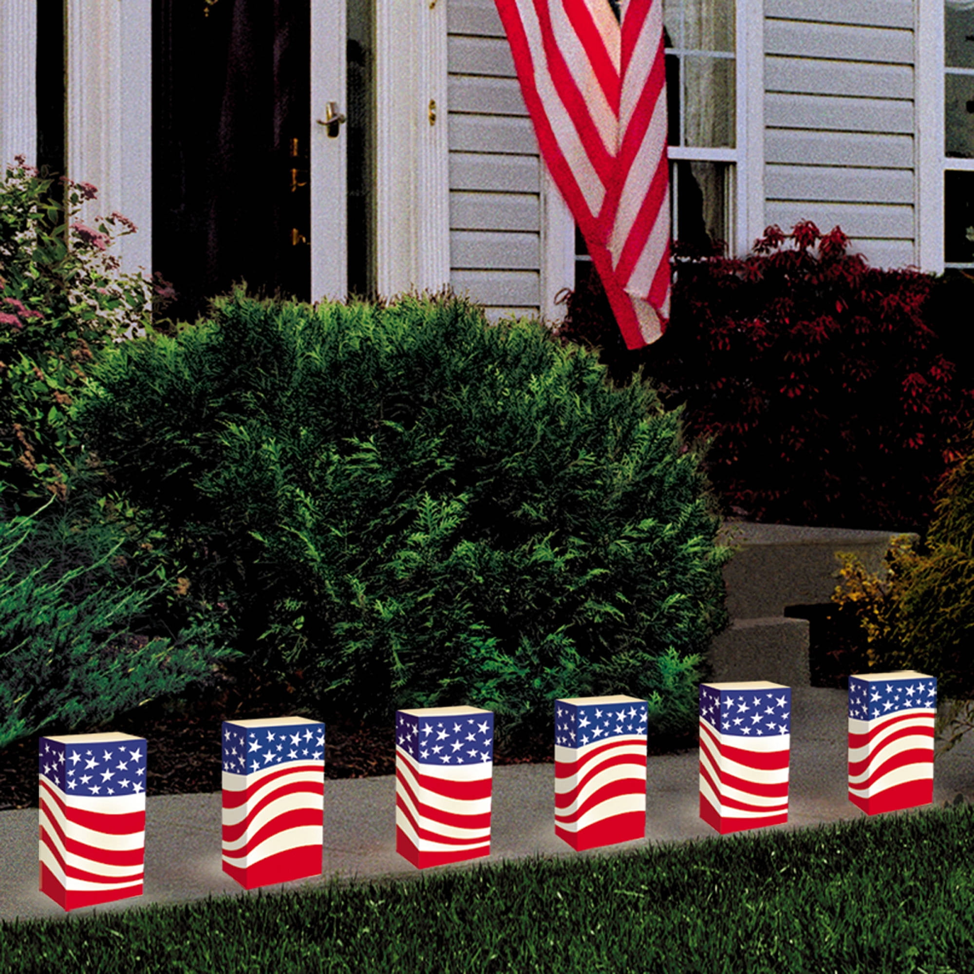 LumaBase Luminaria Bags, 24 Count, Americana