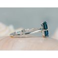 thumbnail image 3 of Silver & Stone Jewels Beautiful Blue CZ 925 Sterling Silver Handmade Ring, 3 of 4