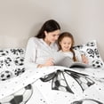thumbnail image 5 of Erosebridal Soccer Theme Kids 7-Piece Twin Bedding Sets,Abstract Football Print Bowtie Bedding Comforter Set For Girls,Reversible, 5 of 7