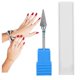 thumbnail image 1 of Broca para uñas, Brocas para manicura para decoración de uñas de acero de tungsteno Accesorios para cabezales de pulido de manicura y pedicura eléctrica(Azul), 1 of 8