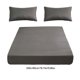thumbnail image 3 of Lámina De Fibra Sábana bajera ajustable gris de 200x180 cm para cama doble,antideslizante,elástica,con tejido de fibra suave,3 piezas. Rkxzt, 3 of 8