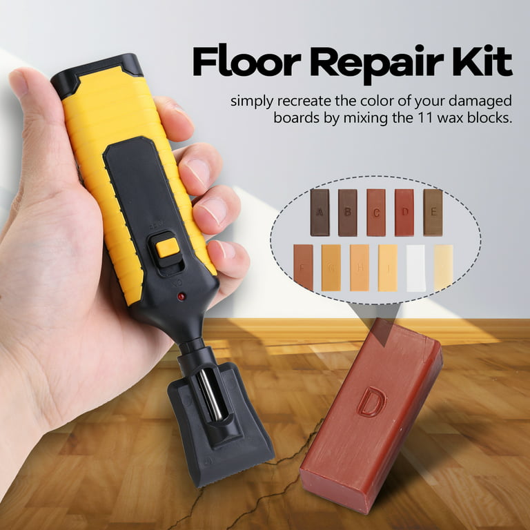 Farady Hardwood Floor Repair Kit, Wood Floor Repair Kit with 11 Colors  Repair Wax Blocks, Wood Furniture Repair Kit, Restore Any Scratches, Cracks  for