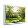 thumbnail image 3 of Designart 'Spring Trees With Green Pond' Country Framed Canvas Wall Art Print, 3 of 5