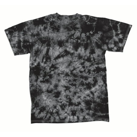 Faded Crystal Scattered Pattern Design Unisex Adult Tie Dye T-Shirt