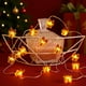 thumbnail image 1 of Decoraciones navideñas, adornos navideños, cadena de luces LED navideñas, atmósferas, muñeco de nieve, campanas, árbol de Navidad, caja de regalo, cadena de luces decorativas navideñas de cobre, caden, 1 of 6