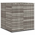 thumbnail image 4 of vidaXL Garden Cushion Box PE Rattan 100x97.5x104 cm Grey, 4 of 4