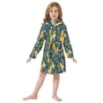 thumbnail image 6 of FORMRS Kids Bathrobe Unisex Hooded Robe Toddler Pajamas Sleepwear, Size 2-3T, Blue Lemons, 6 of 7