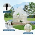 thumbnail image 3 of BeesClover 4X6 FT Greenhouse, Hard Anodized Aluminum Greenhouse, Quick Assembly, 3 of 9