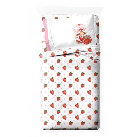 Juego de sábanas Jay Franco Strawberry Shortcake Twin, 3 piezas