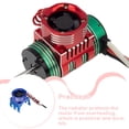 thumbnail image 4 of kurtrusly 42mm Motor Cooling Fan Heat Sink with LED Light Rustproof Radiator 1/8 1/10 RC Model Crawler Accessories Electric Remote Control Blue, 4 of 7