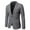 Dark Gray, variant on Herrnalise Men's Autumn And Winter Fashion Personality Solid Color Casual Suit Jacket Dark Gray