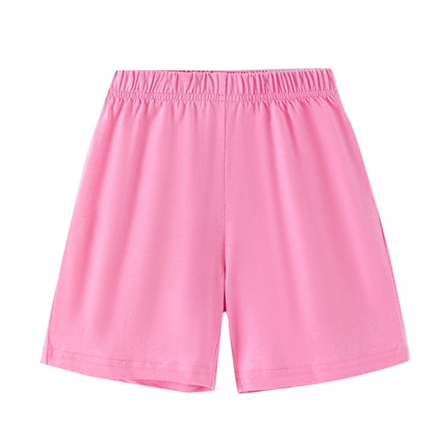 Zpanxa Girls Cotton Shorts Solid Color Thin Lightweight Underwear Style Spring Summer Pants 12 Years