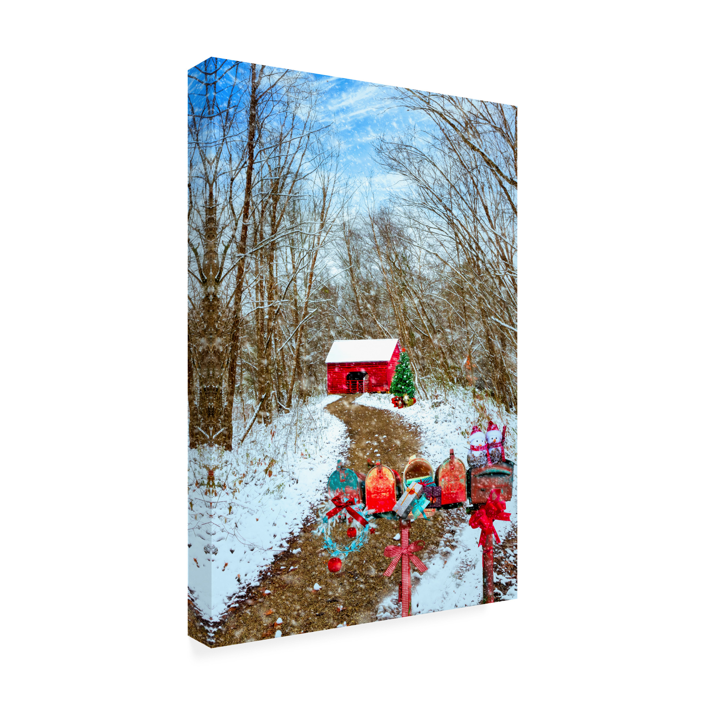 Celebrate Life Gallery 'Christmas Mailboxes' Canvas Art