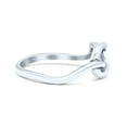 thumbnail image 2 of Plain Classical Celtic Love Knot Ring Oxidized 925 Sterling Silver Thumb Ring Size 7, 2 of 5