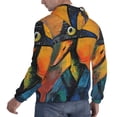thumbnail image 6 of Picia Abstract Funny Duck Pattern Casual Men's Hoodie - Lightweight Hooded Sweatshirt with Kangaroo Pocket, Comfortable Pullover for Everyday, Travel-Medium, 6 of 7
