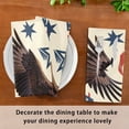 thumbnail image 5 of Iauyy Satin Napkins Set of 1- Eagle-flag DIY Printing Decoration Cloth Napkin- Easy Care for Home/Party, 5 of 8