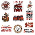 thumbnail image 2 of 10 Pcs Firefighter Sticker Set | Funny Firetruck & Firefighter Vinyl Decals | Firefighter Gifts | Proud Girlfriend | Retired Firefighter, 2 of 10