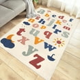 thumbnail image 3 of Alfombra de juegos para niños, alfombra de lana sintética esponjosa para niños de 5,3 x 4 pies, alfombra para puerta de guardería, alfombra suave antideslizante para niños, para dormitorio, sala de, 3 of 7
