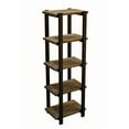 thumbnail image 5 of Pomona 48"H Metal and Solid Wood Bath Floor Storage Shelf, 5 of 15
