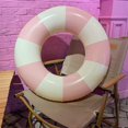 thumbnail image 2 of Flotador mediano para niños y adultos, flotador de piscina clásico de rayas de 25 pulgadas, flotador inflable para piscina, flotador desnudo, flotador de piscina para adultos para piscina de verano., 2 of 5
