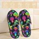 thumbnail image 2 of Fotbe Bright Mushrooms Pantuflas Peludas para Mujer con Estampado, Zapatillas de Peluche, Zapatos de Invierno para Casa, Uso Interior y Exterior-Large, 2 of 8