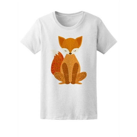 Beautiful Paisley Fox Tee Women's -Image by Shutterstock