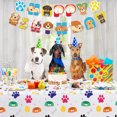 thumbnail image 5 of Dog Birthday Party Decorations - Cute Puppy Dog Paw Party Supplies for Doggy, Kids, Birthday Includes Plates, Cups, Napkins, Tableware, Tablecloth, Banner - Serves 20, 5 of 7