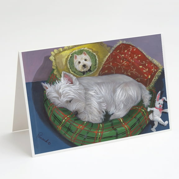 Westie Precious Toto Greeting Cards and Envelopes Pack of 8