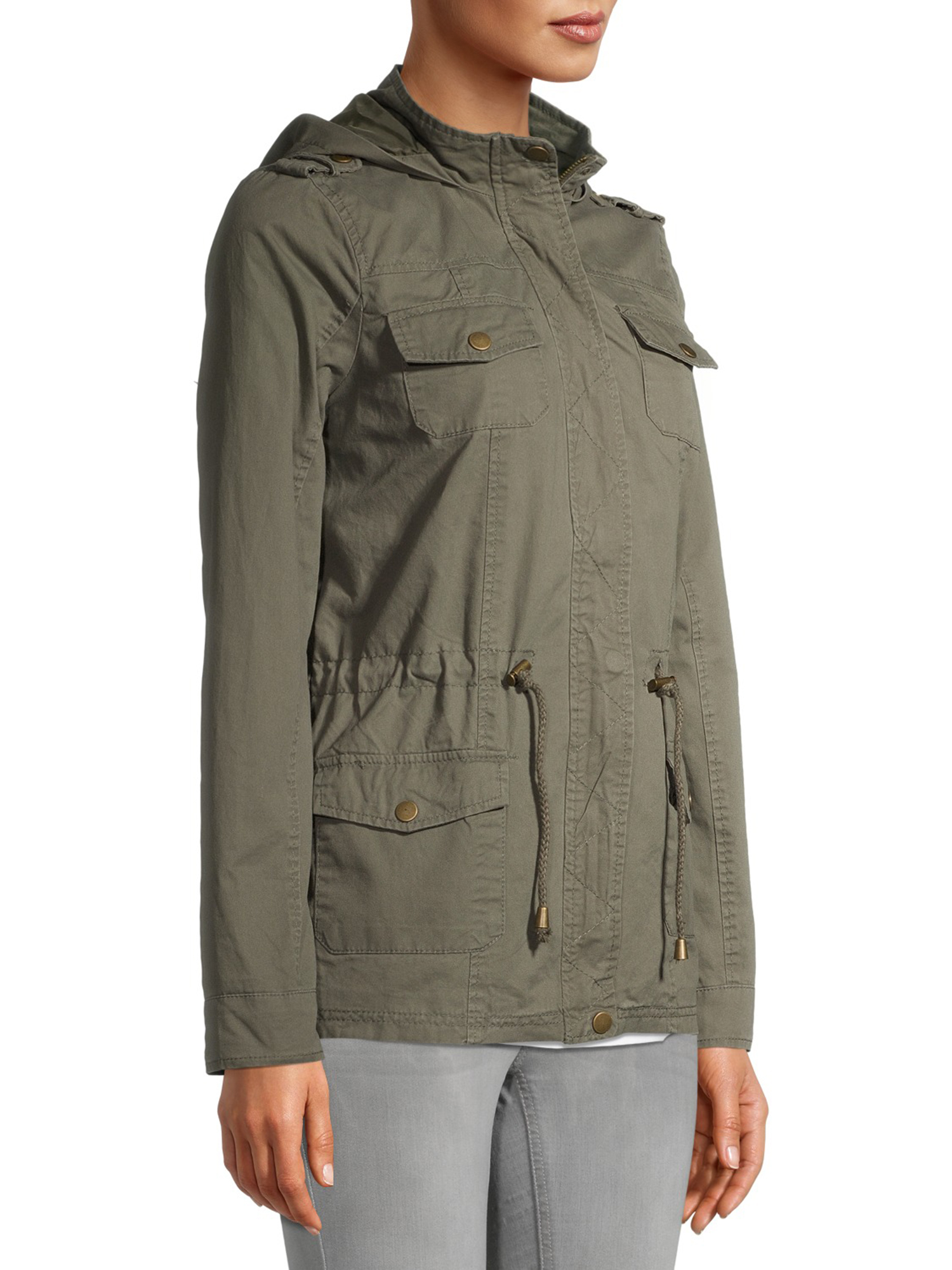 New Look Women's Long Sleeve Anorak Mid-Length Jacket