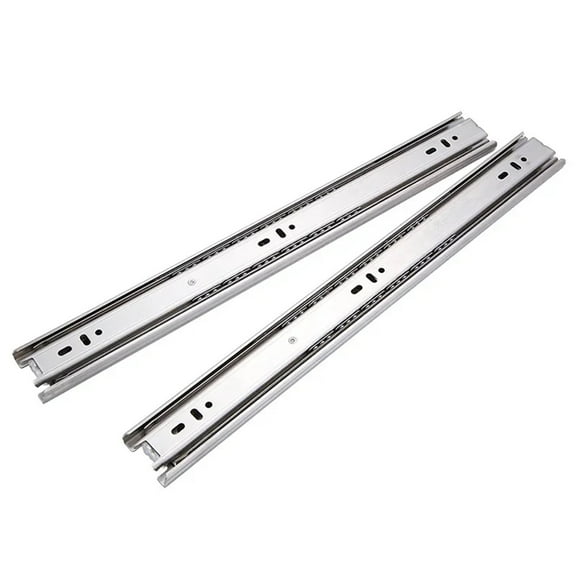 3 Section Soft Close Ball Bearing Drawer Slides Full Extension Side Mount Runner Damping Buffer Cabinet Rails 11/13/15inches