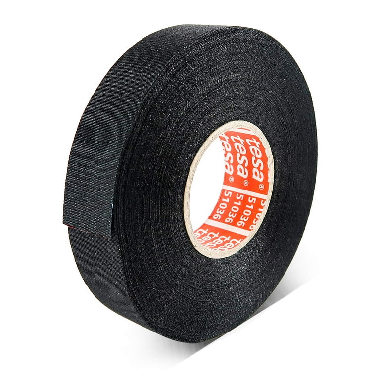 19mmx15M Strong Adhesive Cloth Fabric Tape Black Automotive Heat-induced  Wiring Harness Car Anti Rattle Self Adhesive Felt Tape