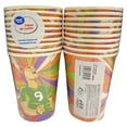 thumbnail image 3 of Vasos de cartón Great Value diseño mundial naranja 10 piezas, 3 of 4