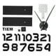 thumbnail image 2 of Reloj de pared DIY, innovador kit de reloj con pegatina de espejo acrílico para sala de estar y dormitorio, color negro, 2 of 14