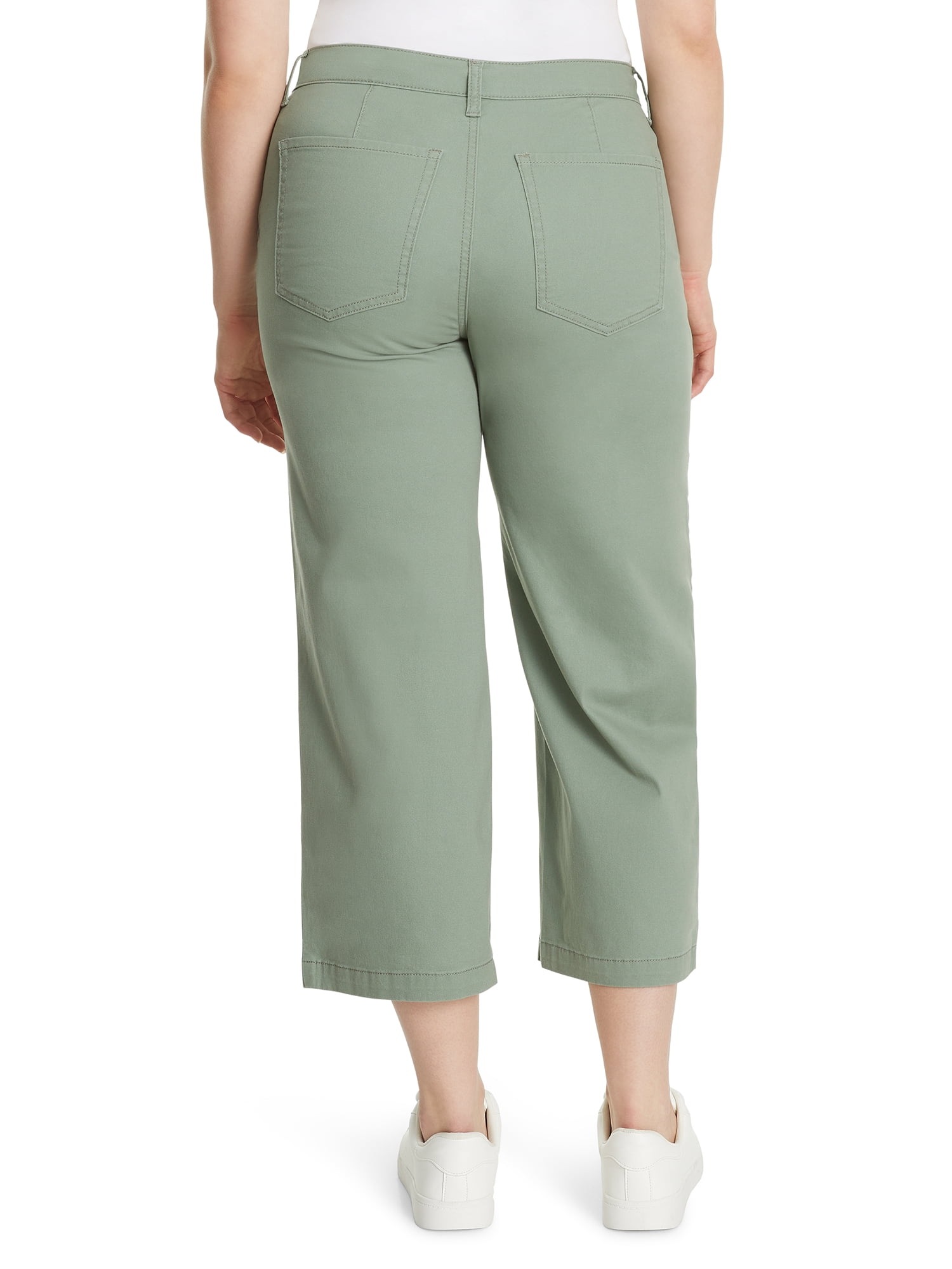 Gloria Vanderbilt Swan Series Women's Wide Leg Crop Jean with Drawstring, 25" Inseam, Sizes 6-18