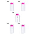 thumbnail image 1 of heritaly Push Down Empty Pump Dispenser Nail Polish Remover Refillable Storage Container Cosmetic Removal Plastic Press Bottle Rose red 150ml 5Set, 1 of 6