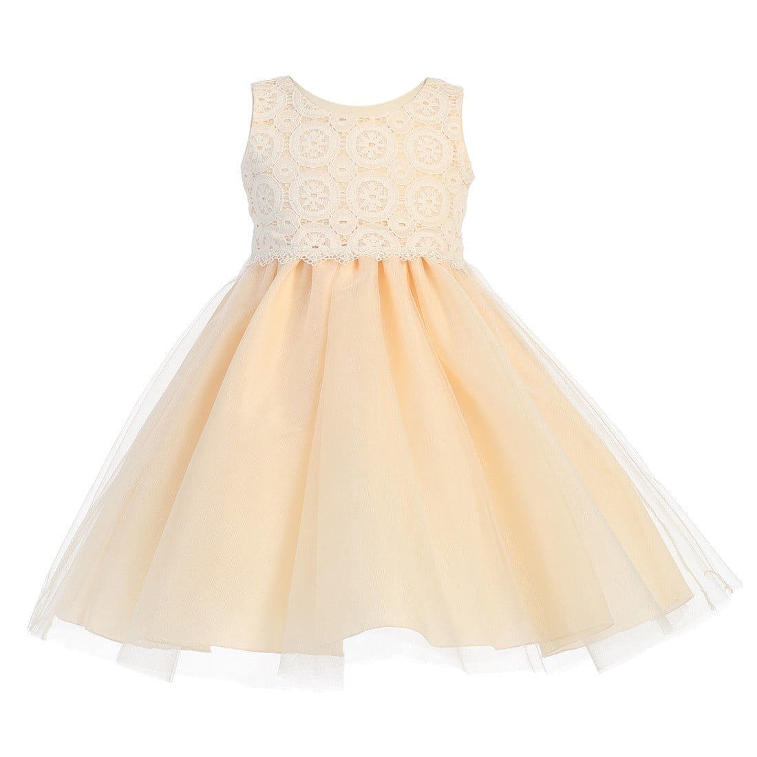 girls peach dress