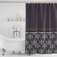 thumbnail image 2 of Boho Purple Flower Shower Curtain Set - 72" x 78" Washable Bathtub Curtain with 12 Hooks, Abstract Bohemia Pesley Floral Waterproof Fabric Stall Shower Curtains for Bathroom/Bathtub Décor, 2 of 6