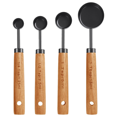 thumbnail image 3 of Measuring Cups and Spoons , Wood Handle with Metric and US Measurements, Dry & Liquid Measuring Cup 8Pcs, 3 of 5