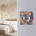 thumbnail image 5 of Haosy Light Switch Cover Plate 3 Gang Electrical Outlet Covers Vintage Oil Painted Rose Decorate Wall Plate 4.56”x4.48”, 5 of 8