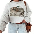 thumbnail image 3 of Vintage Mallard Duck Sweatshirt – Retro Duck Hunting Crewneck Sweater, Waterfowl Animal Lover Gift Unisex Pullover, 3 of 7
