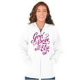 thumbnail image 3 of God Above All Else Religious Zip Hoodie Sweatshirt Women Brisco Brands S, 3 of 5