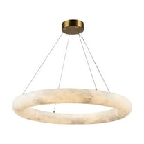 Artcraft Lighting Camila Collection 1Light 27" Chandelier Brushed Brass