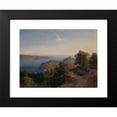 thumbnail image 2 of Emanuel Stöckler 14x11 Black Modern Framed Museum Art Print Titled - The Mouth of the Bosphorus (Yoros Kalesi) (1849-1850), 2 of 5