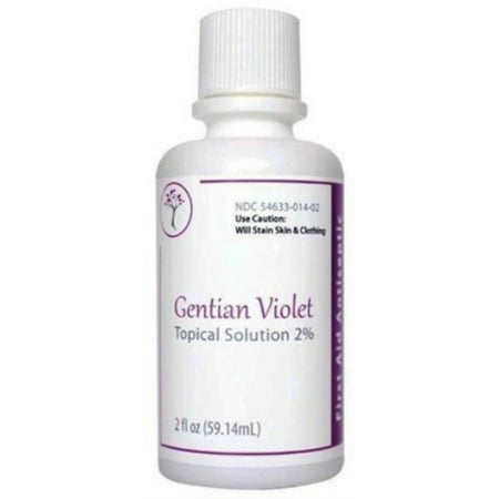 Gentain Violet Topical Solution First Aid Antiseptic  2.0 oz