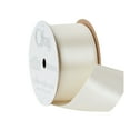 thumbnail image 3 of (3 pack) Offray Ribbon, Antique White 1 1/2 inch Single Face Satin Polyester Ribbon, 12 feet, 3 of 10