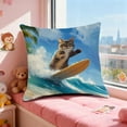 thumbnail image 4 of Tuvgenk Linen Pillow Cover 18x18 Inch with Zipper, Colorful Printed Decorative Throw Pillow Covers for Couch Indoor Outdoor Living Room Bedroom, 4 of 6