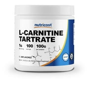 Nutricost L-Carnitine Tartrate Powder (100 Grams) - 1 Gram per Serving; 100 Servings