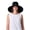 Black, variant on Coolibar Women's Beach Hat - UPF 50+ Sun Protection - Brittany in White