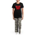 thumbnail image 4 of CafePress - Hes My Other Half Women's Dark Pajamas - Women's Short Sleeve Print T-Shirt and Pants Dark Cotton Pajama Set, 4 of 7